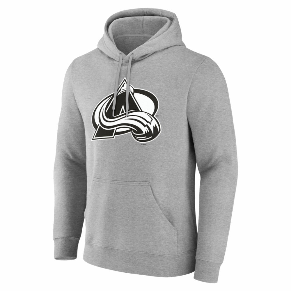 Colorado Avalanche Big & Tall Personalized Name & Number Monochrome Pullover Hoodie