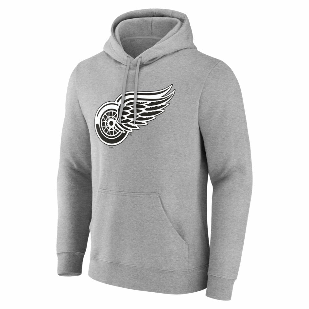 Detroit Red Wings Big & Tall Personalized Name & Number Monochrome Pullover Hoodie