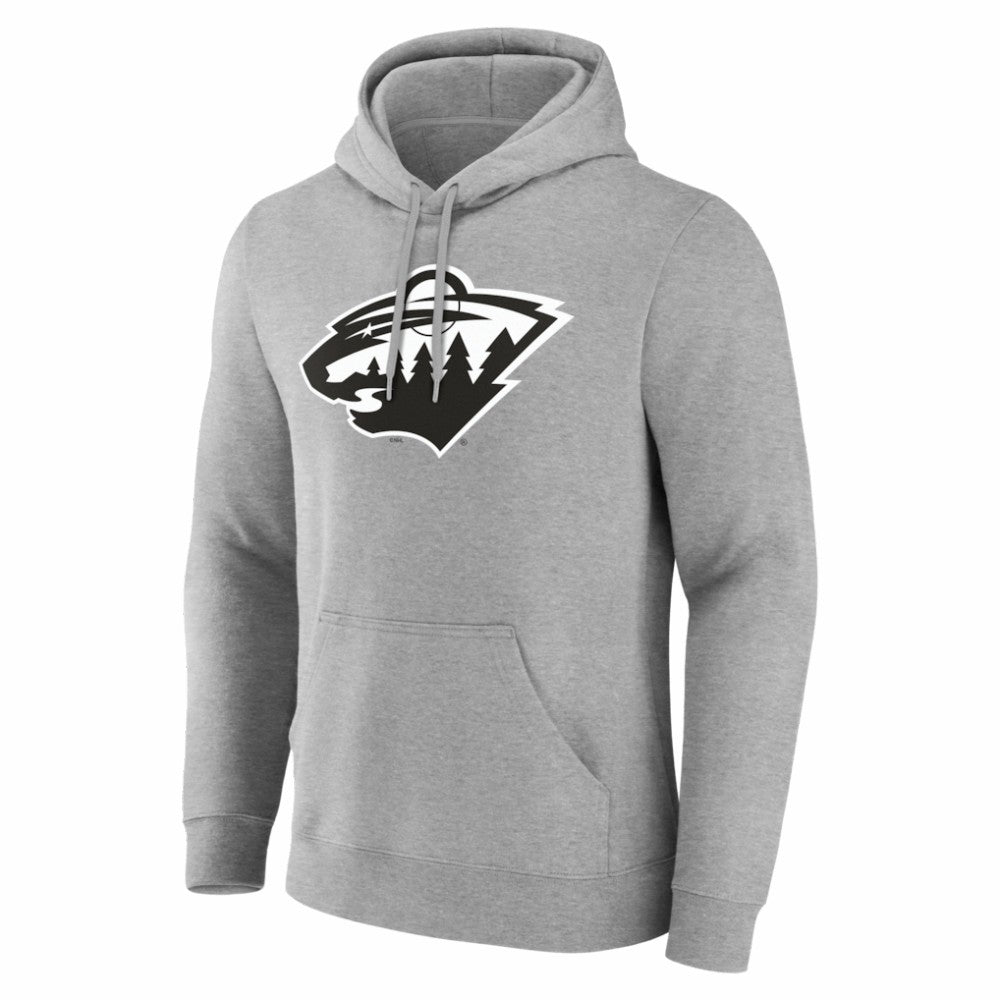 Minnesota Wild Big & Tall Personalized Name & Number Monochrome Pullover Hoodie
