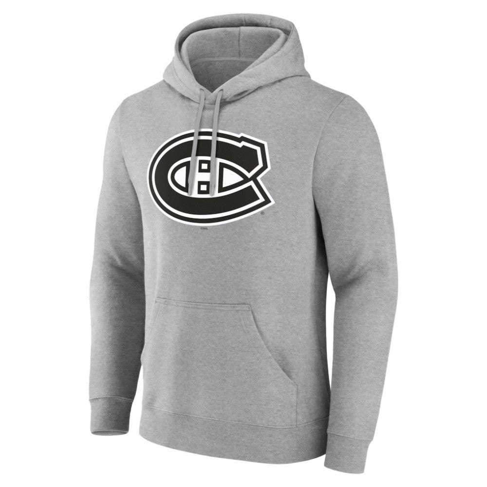 Montreal Canadiens Big & Tall Personalized Name & Number Monochrome Pullover Hoodie