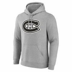 Montreal Canadiens Big & Tall Personalized Name & Number Monochrome Pullover Hoodie