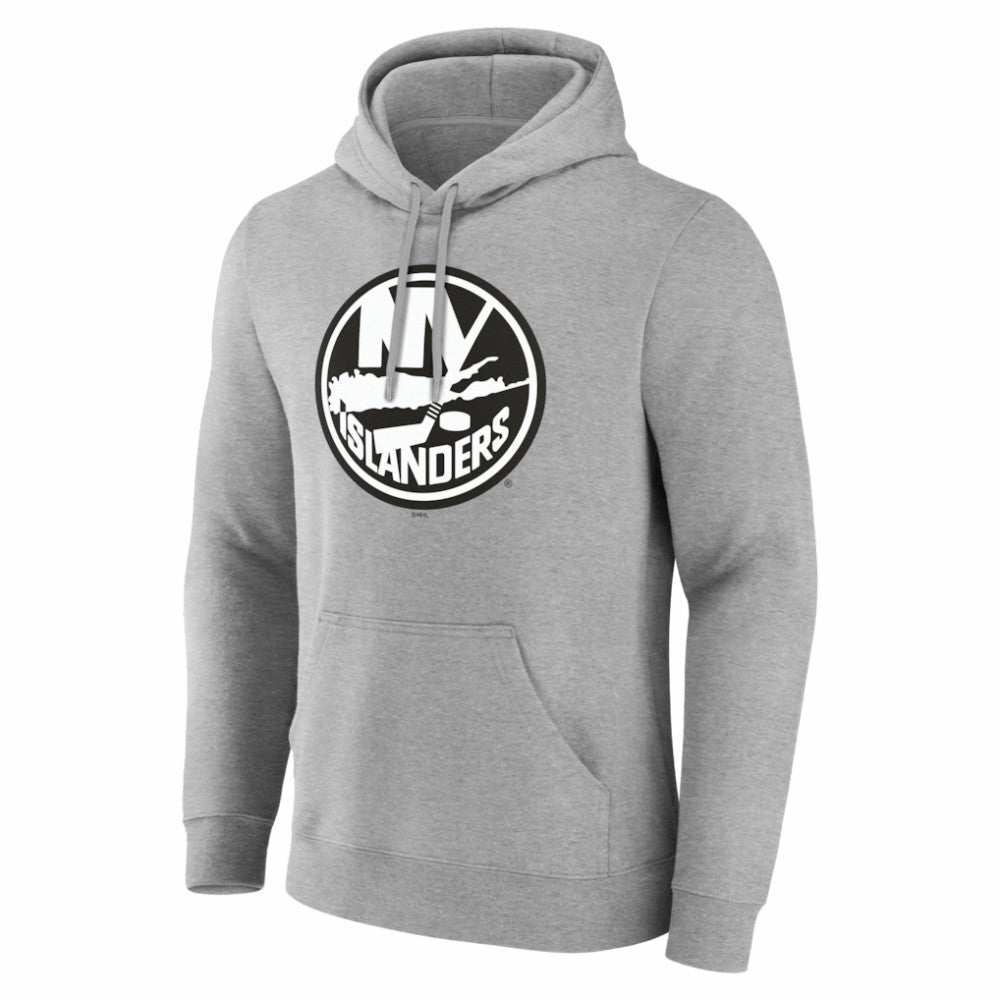 New York Islanders Big & Tall Personalized Name & Number Monochrome Pullover Hoodie
