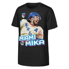 Mika Zibanejad New York Rangers Outerstuff Youth Miami Mika T-Shirt