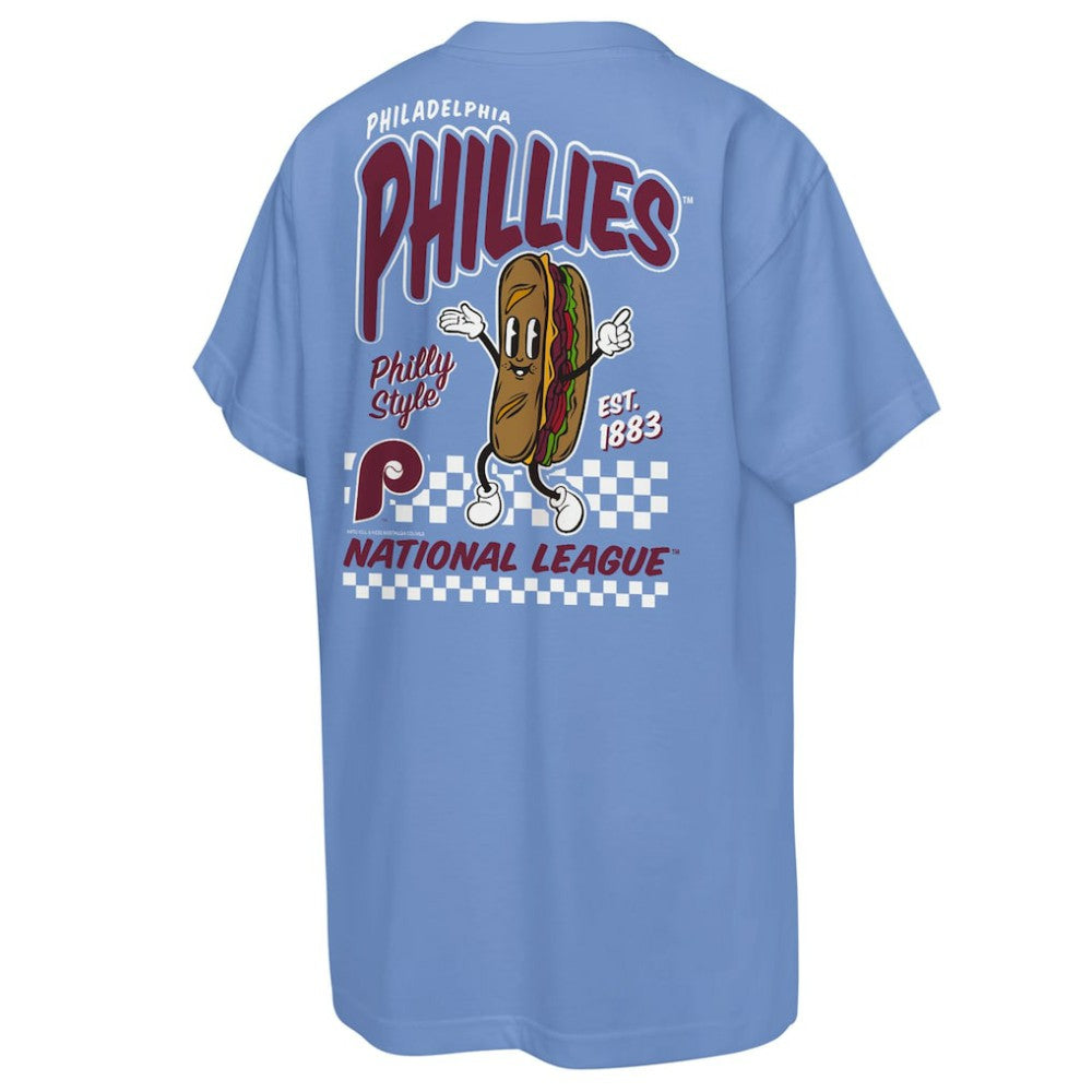 Philadelphia Phillies Cooperstown Concession T-Shirt - Light Blue | Mitchell & Ness