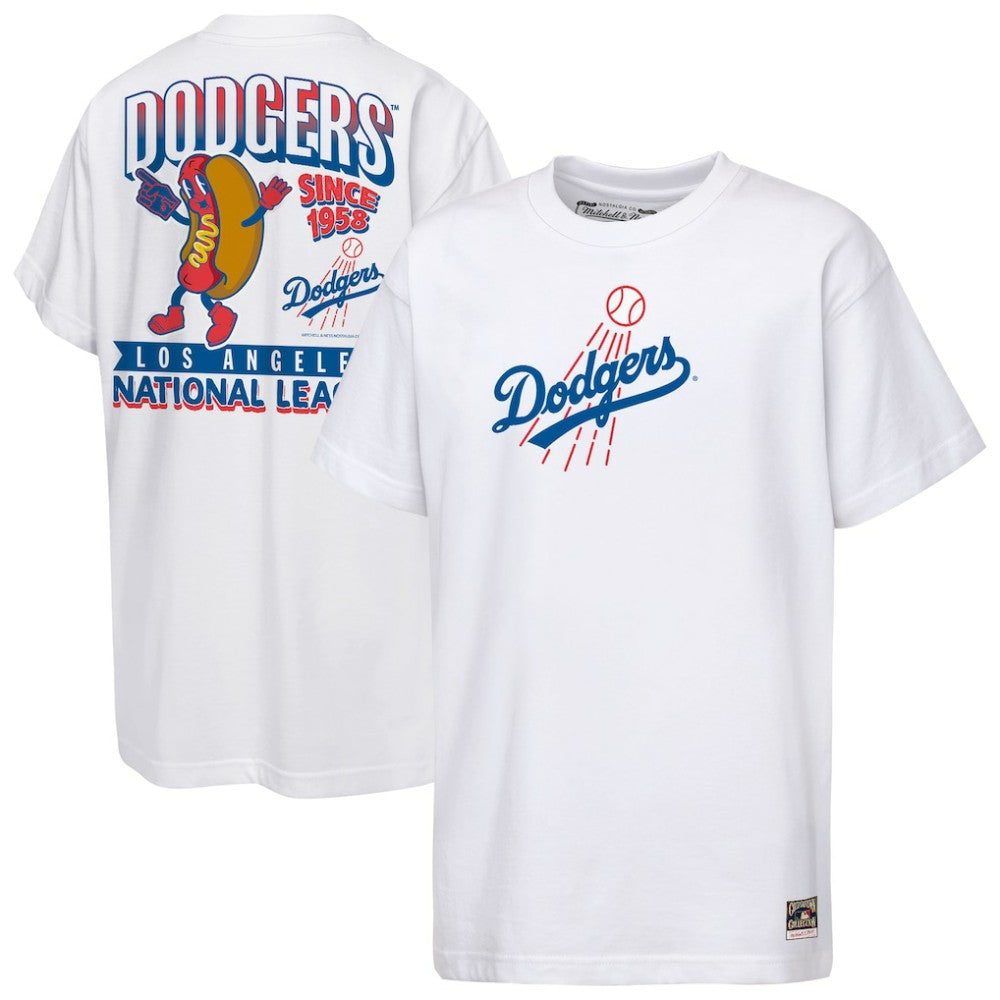 Los Angeles Dodgers Cooperstown Concession T-Shirt - White | Mitchell & Ness