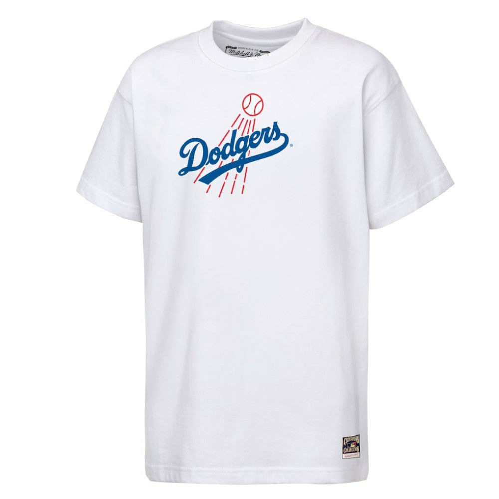 Los Angeles Dodgers Cooperstown Concession T-Shirt - White | Mitchell & Ness