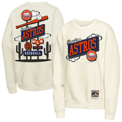 Houston Astros Youth Retro Billboard Sweatshirt - Natural | Mitchell & Ness