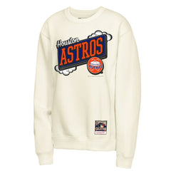 Houston Astros Youth Retro Billboard Sweatshirt - Natural | Mitchell & Ness
