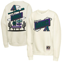 Arizona Diamondbacks Youth Retro Billboard Sweatshirt - Natural | Mitchell & Ness