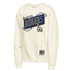 Los Angeles Dodgers Youth Retro Billboard Sweatshirt - Natural | Mitchell & Ness