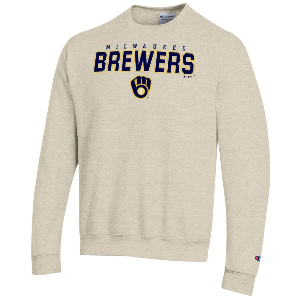 Milwaukee Brewers Champion Eco Powerblend Sweatshirt - Oatmeal