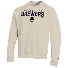 Milwaukee Brewers Champion Eco Powerblend Sweatshirt - Oatmeal