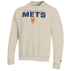 New York Mets Champion Eco Powerblend Sweatshirt - Oatmeal