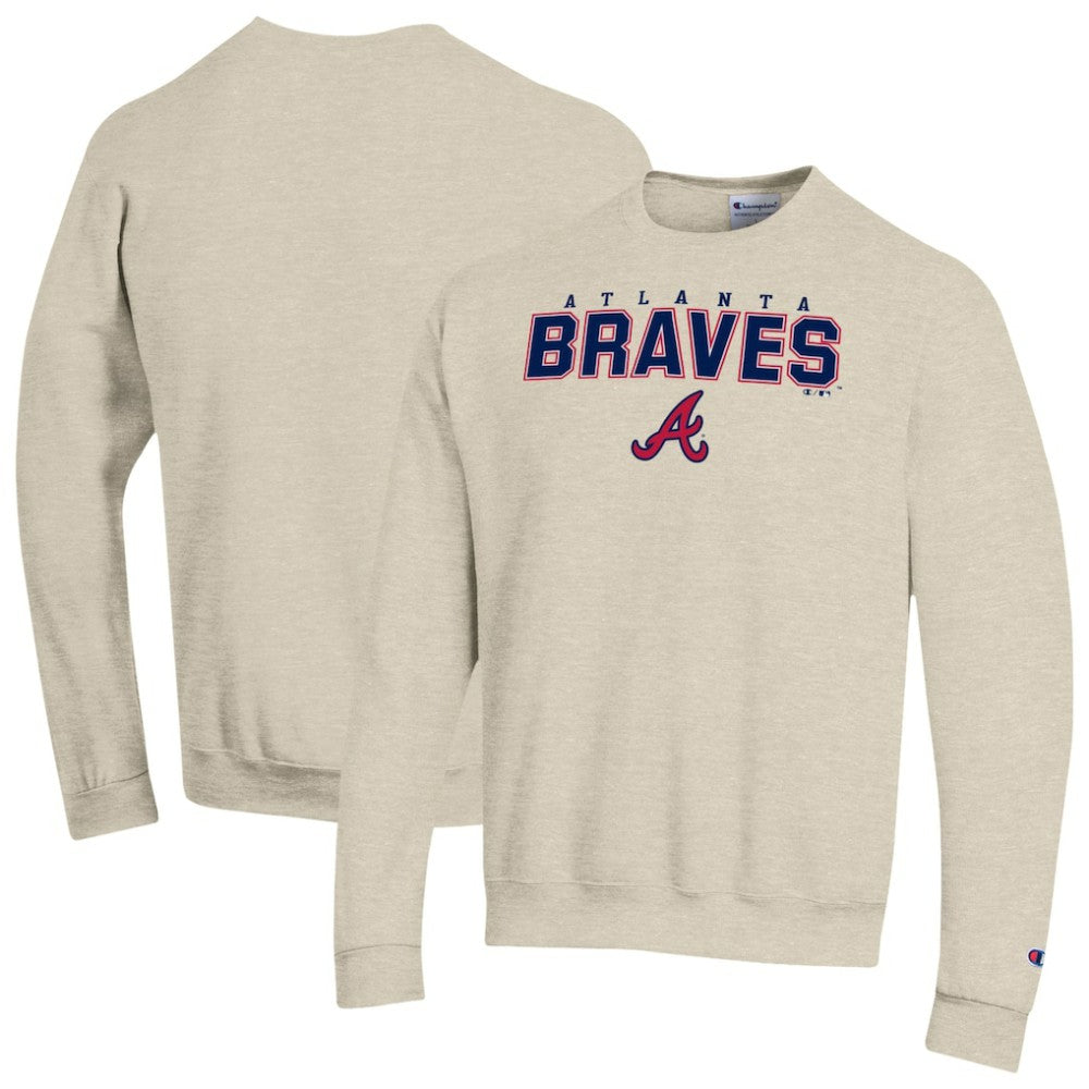 Atlanta Braves Champion Eco Powerblend Sweatshirt - Oatmeal