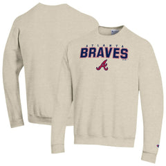 Atlanta Braves Champion Eco Powerblend Sweatshirt - Oatmeal
