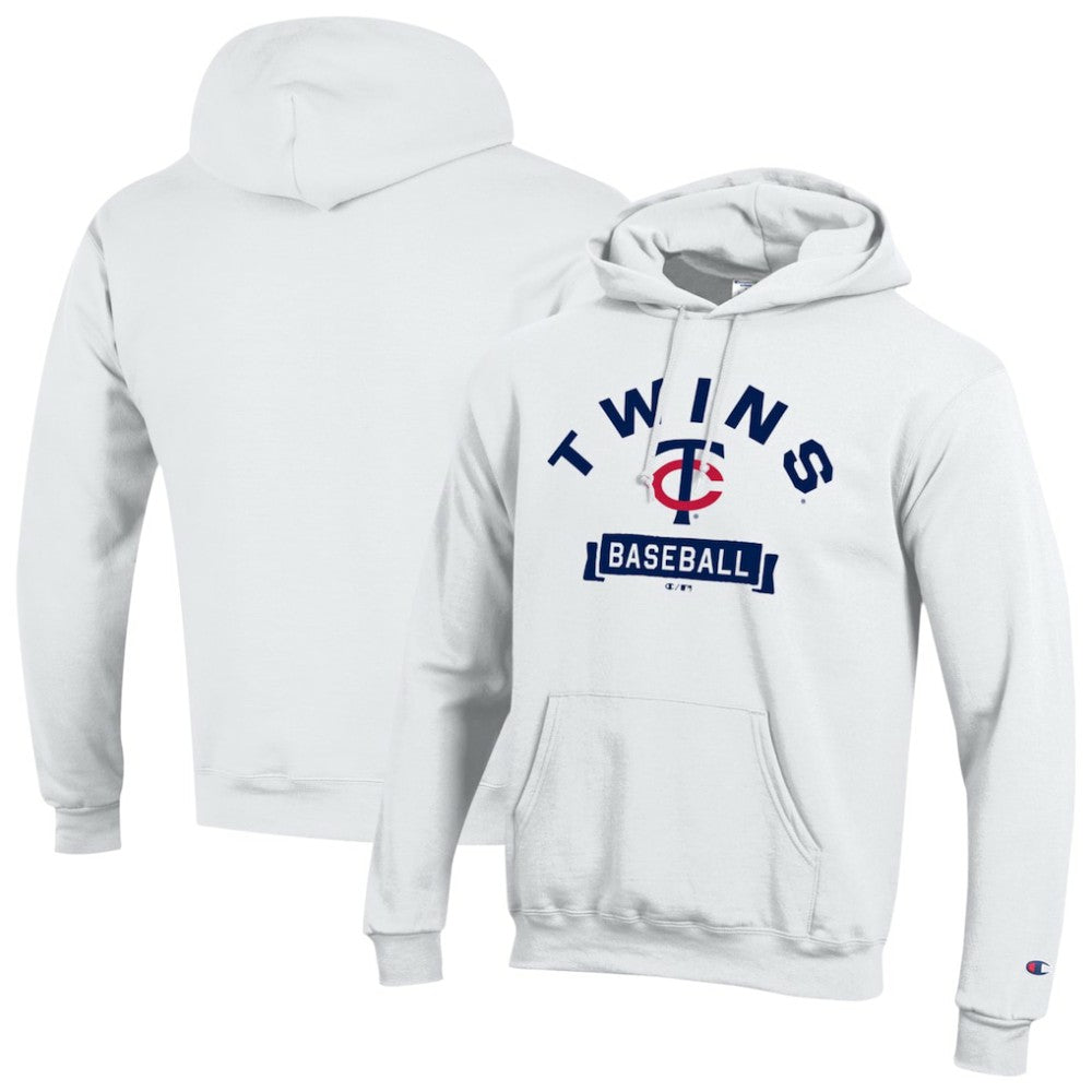 Minnesota Twins Champion Eco Powerblend Hoodie - White
