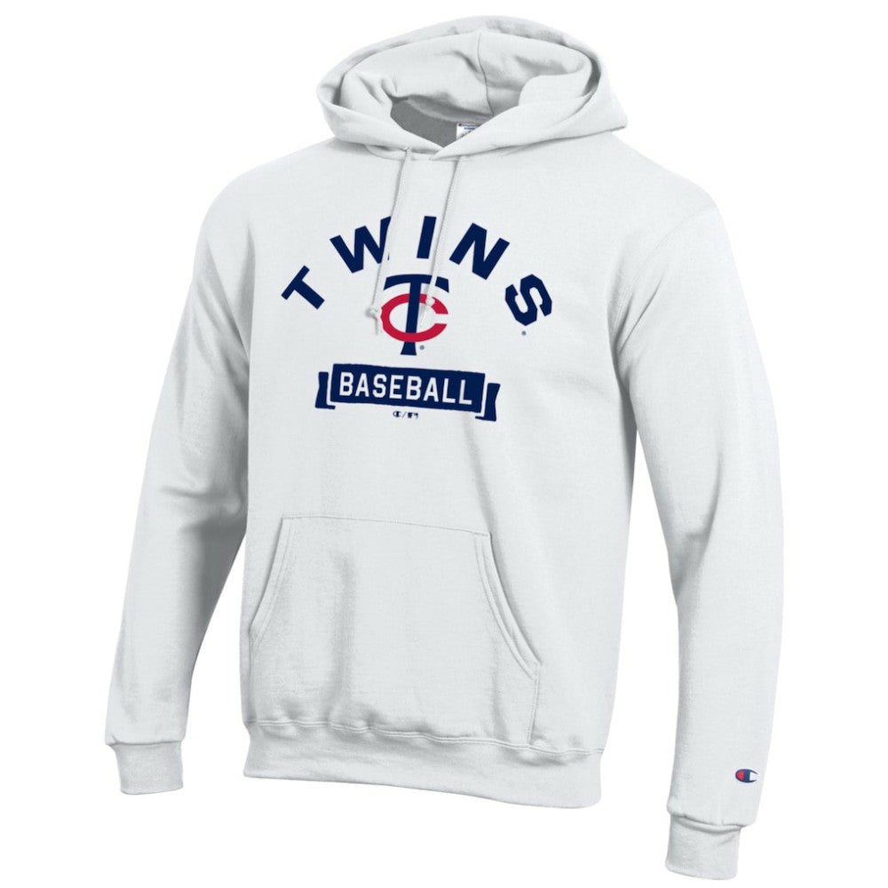 Minnesota Twins Champion Eco Powerblend Hoodie - White