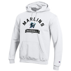 Miami Marlins Champion Eco Powerblend Hoodie - White