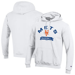 New York Mets Champion Eco Powerblend Hoodie - White