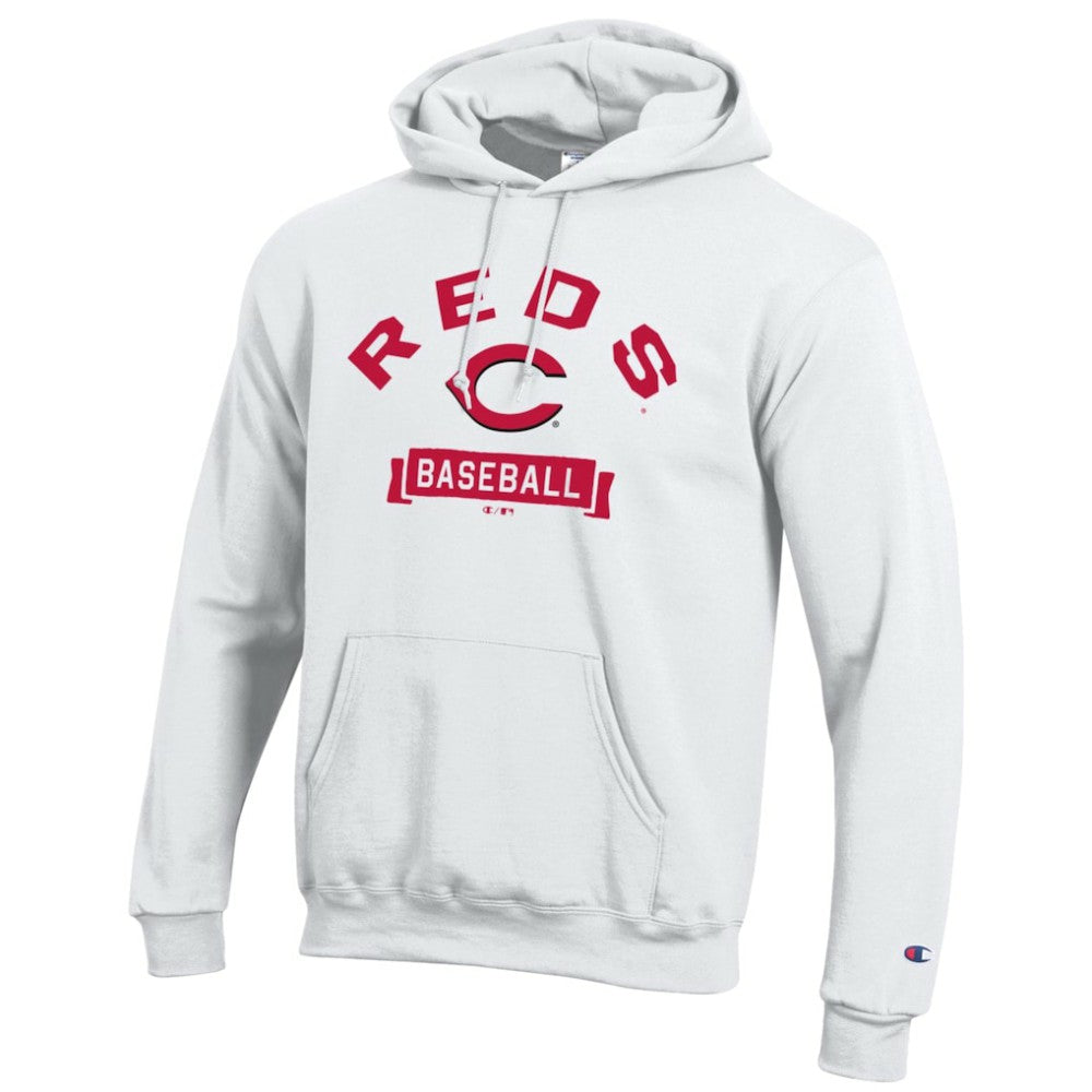 Cincinnati Reds Champion Eco Powerblend Hoodie - White