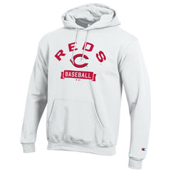 Cincinnati Reds Champion Eco Powerblend Hoodie - White