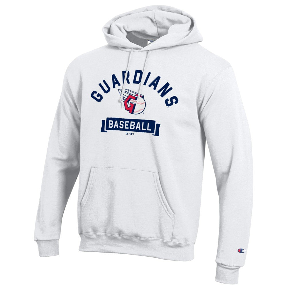 Cleveland Guardians Champion Eco Powerblend Hoodie - White