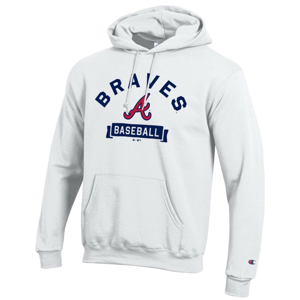 Atlanta Braves Champion Eco Powerblend Hoodie - White