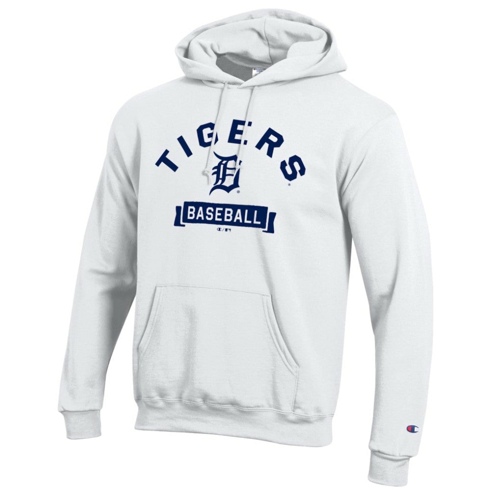 Detroit Tigers Champion Eco Powerblend Hoodie - White
