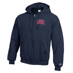 Los Angeles Angels Champion Eco Powerblend Full-Zip Hoodie - Navy