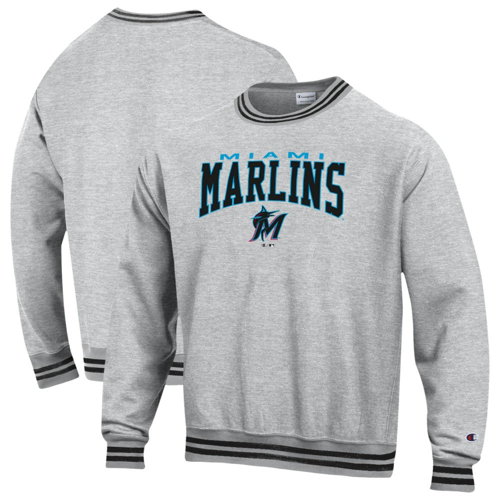 Miami Marlins Champion Reverse Weave Sweatshirt - Black