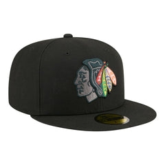 Chicago Blackhawks New Era Color Pop 59FIFTY Fitted Hat