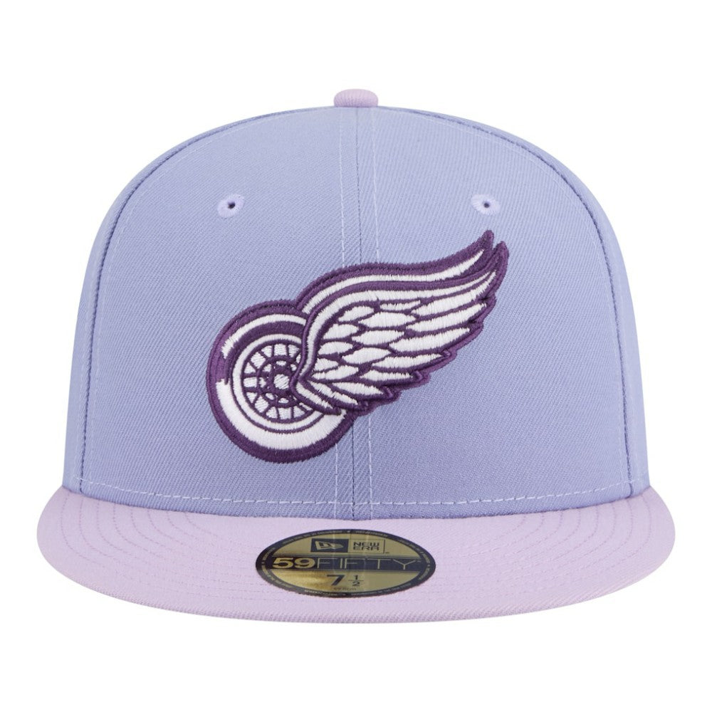 Detroit Red Wings New Era Lavender Bloom 59FIFTY Fitted Hat