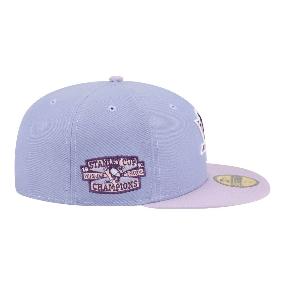 Pittsburgh Penguins New Era Lavender Bloom 59FIFTY Fitted Hat