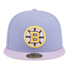 Boston Bruins New Era Lavender Bloom 59FIFTY Fitted Hat