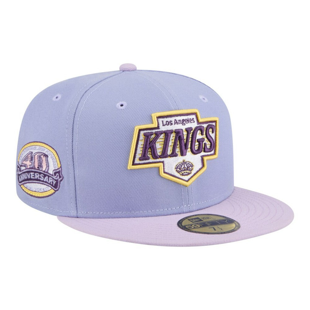 Los Angeles Kings New Era Lavender Bloom 59FIFTY Fitted Hat