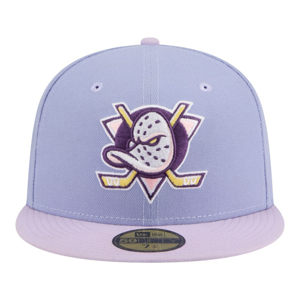 Anaheim Ducks New Era Lavender Bloom 59FIFTY Fitted Hat