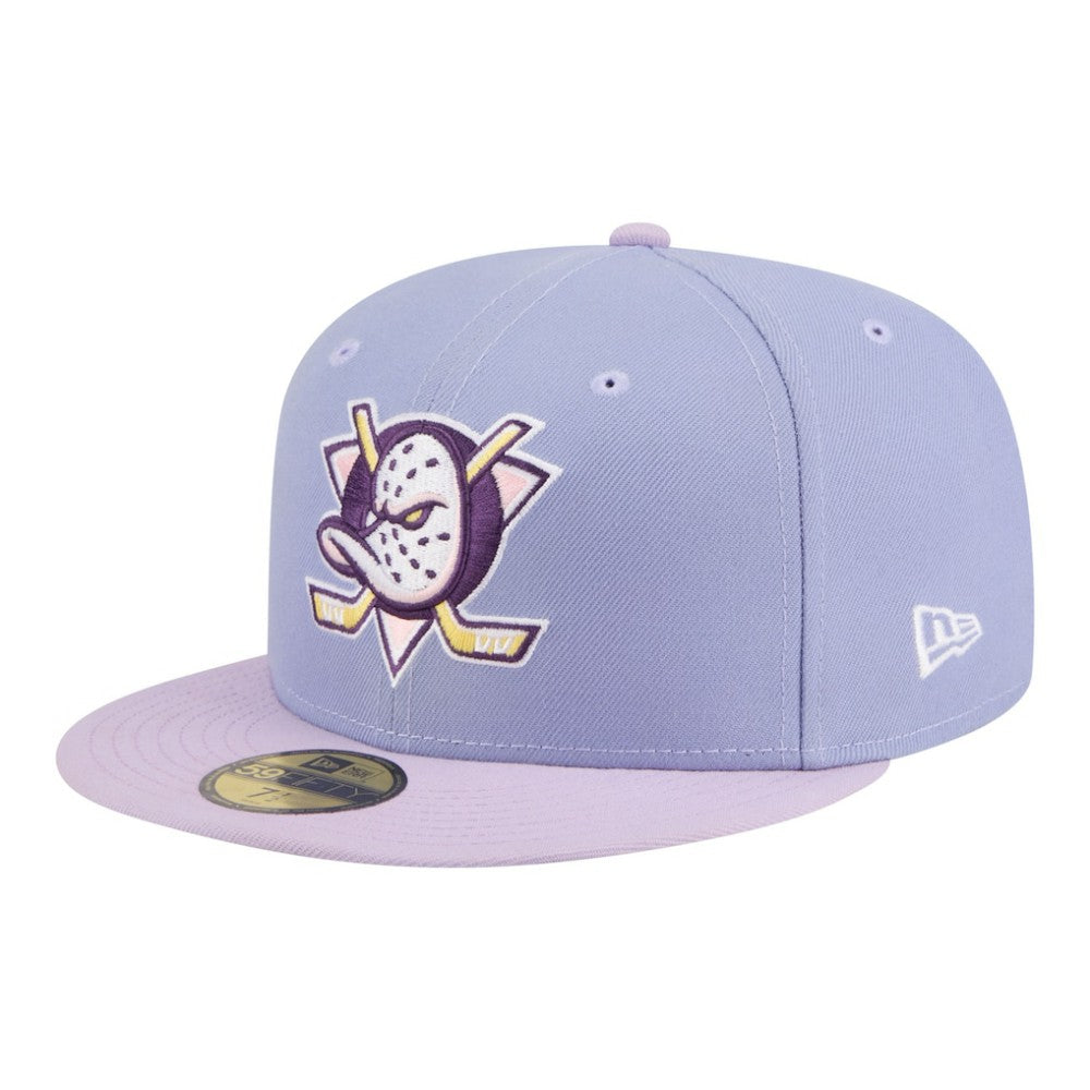 Anaheim Ducks New Era Lavender Bloom 59FIFTY Fitted Hat