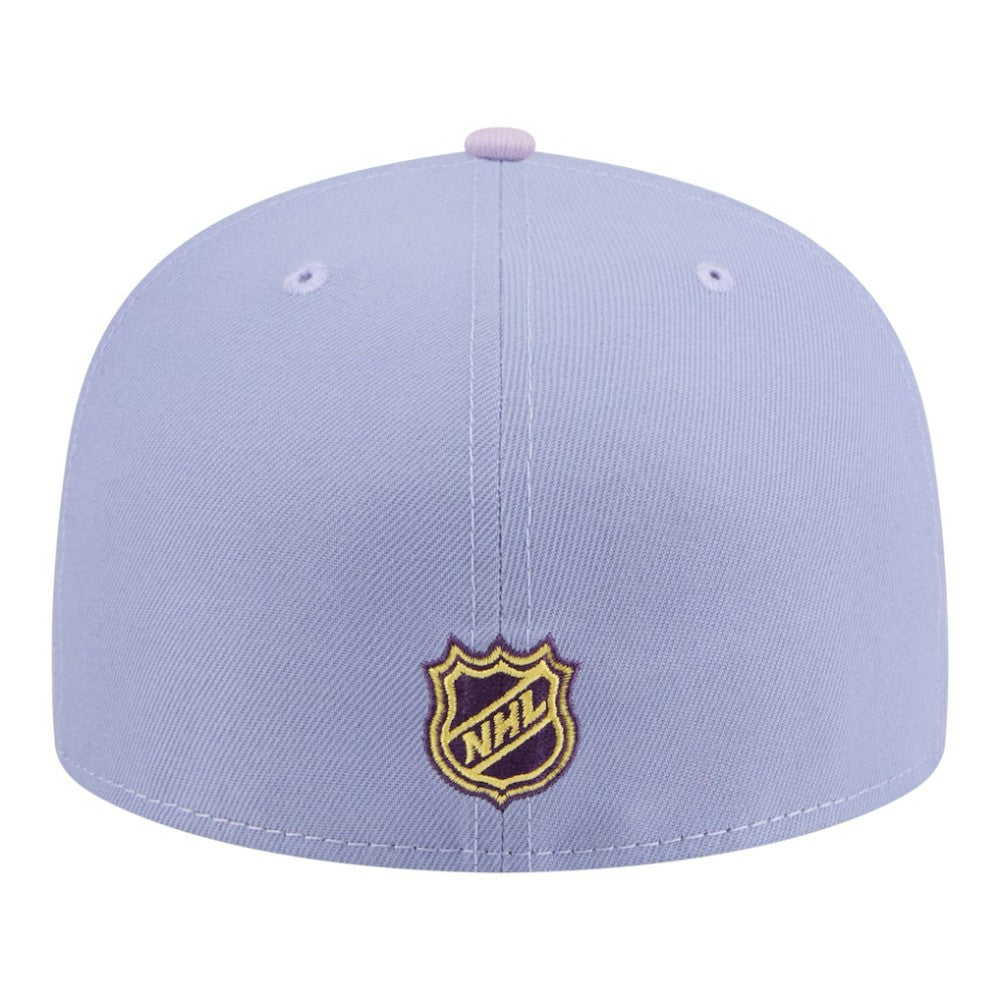 Chicago Blackhawks New Era Lavender Bloom 59FIFTY Fitted Hat