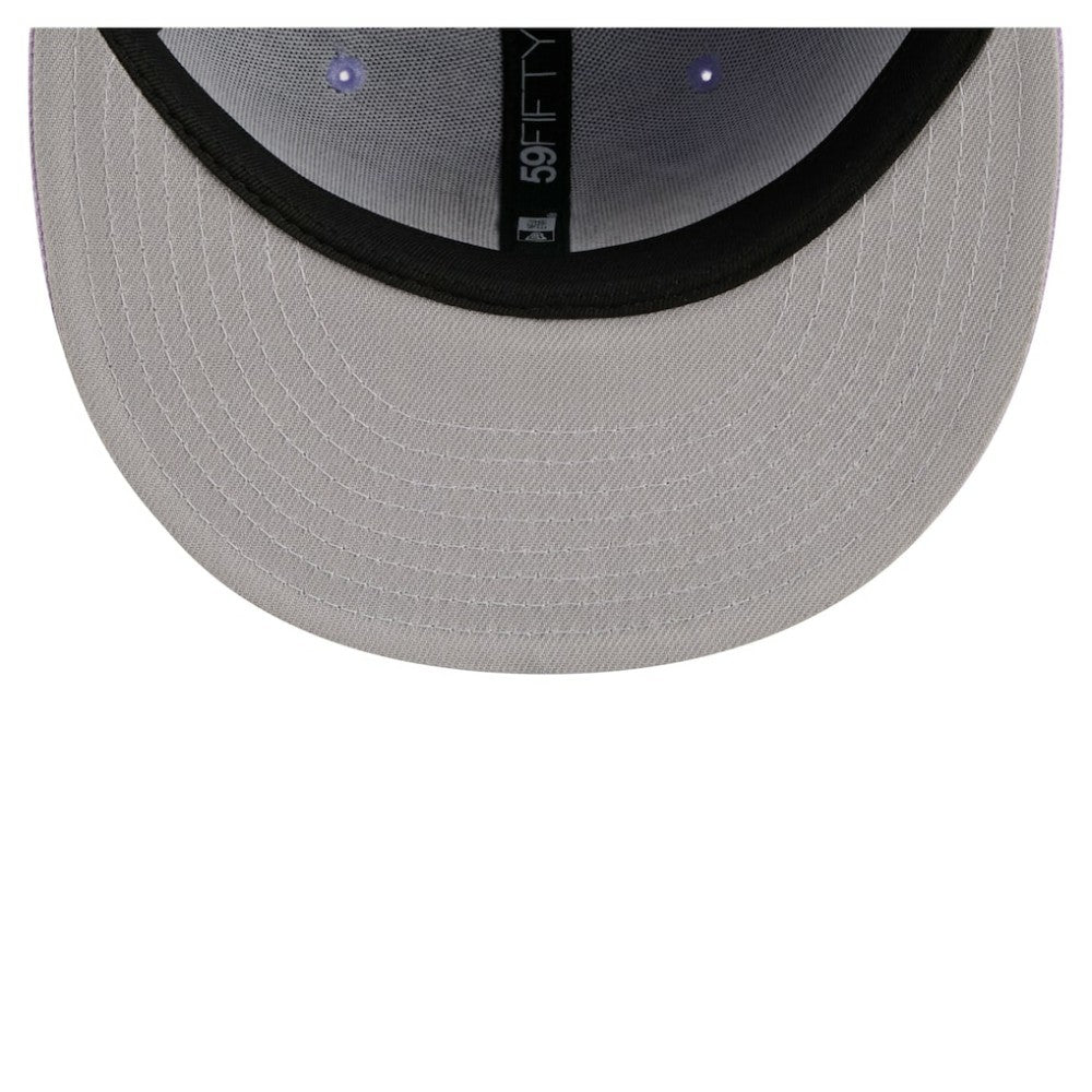Chicago Blackhawks New Era Lavender Bloom 59FIFTY Fitted Hat