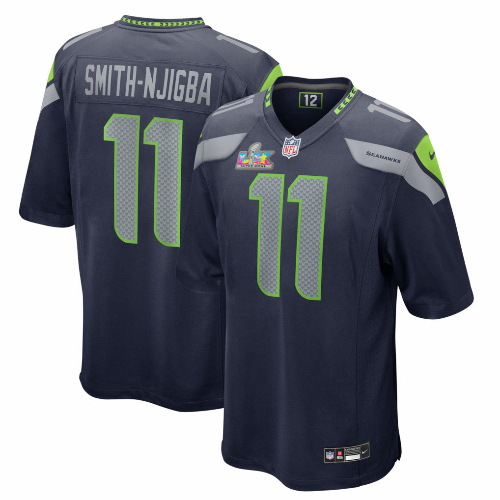 NFL Seattle Seahawks Jaxon Smith-Njigba  Super Bowl LX Patch Game Jersey