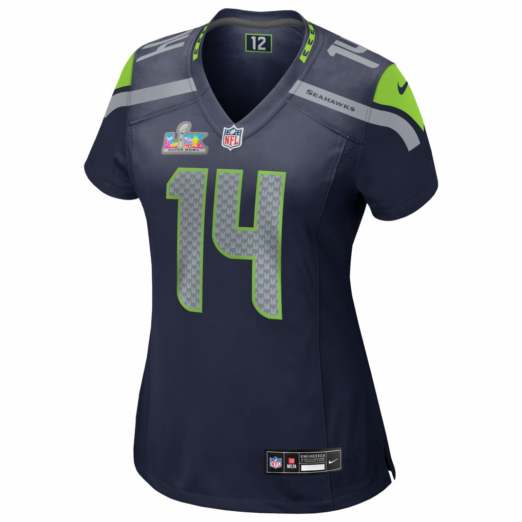 NFL Seattle Seahawks Sam Darnold  Women's Super Bowl LX Patch Game Jersey