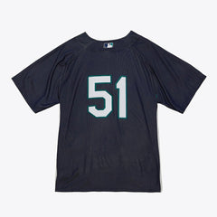 Ichiro Suzuki Seattle Mariners Big & Tall Cooperstown Mesh Batting Practice Jersey - Navy | Mitchell & Ness