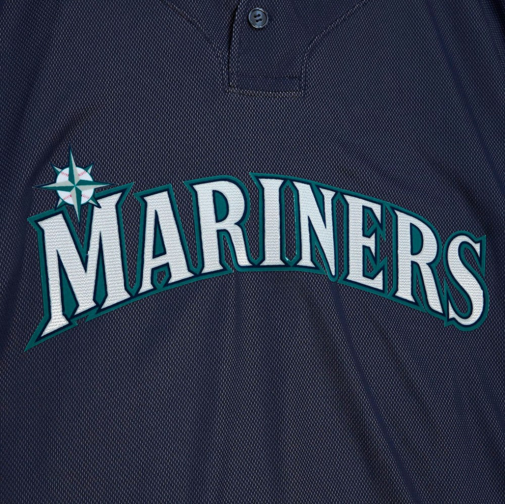 Ichiro Suzuki Seattle Mariners Big & Tall Cooperstown Mesh Batting Practice Jersey - Navy | Mitchell & Ness