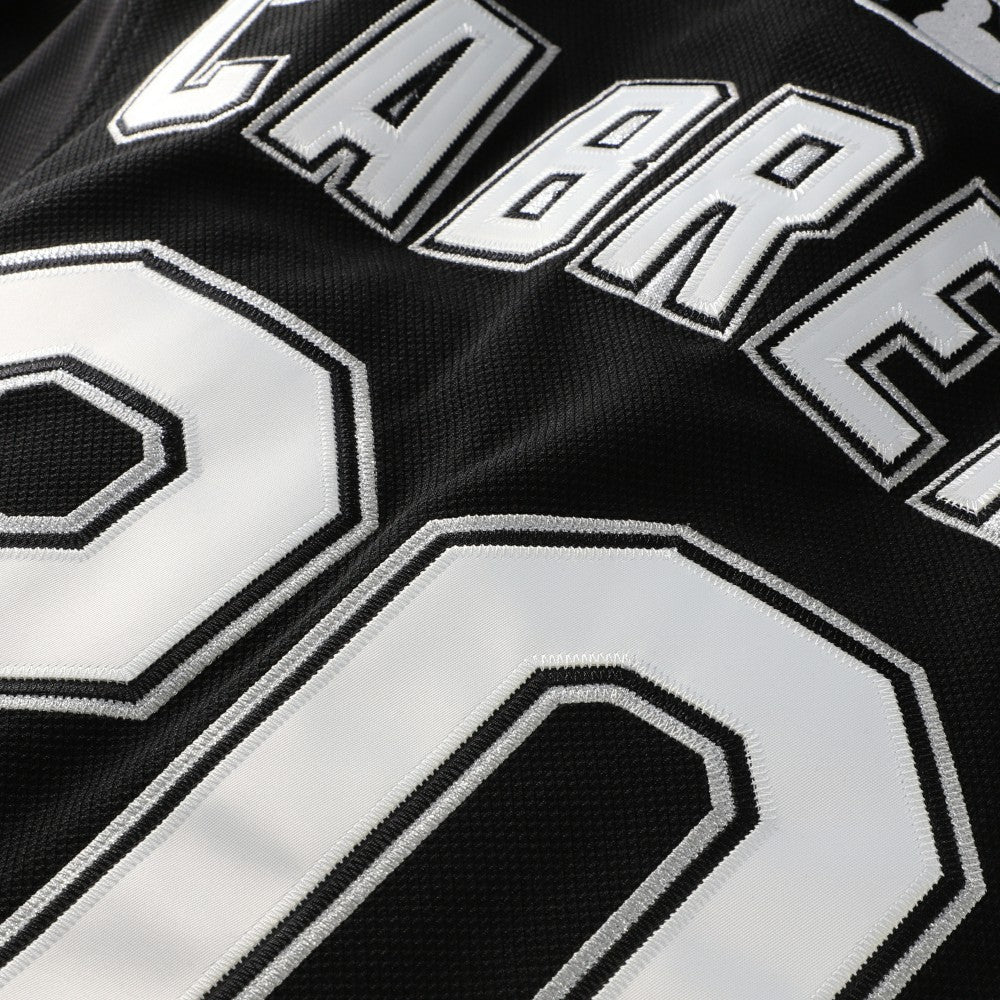 Miguel Cabrera Miami Marlins Big & Tall Cooperstown Mesh Batting Practice Jersey - Black | Mitchell & Ness