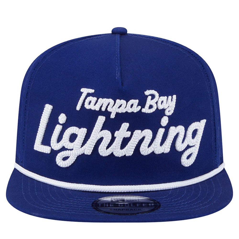 Tampa Bay Lightning New Era Team Text Golfer Adjustable Hat