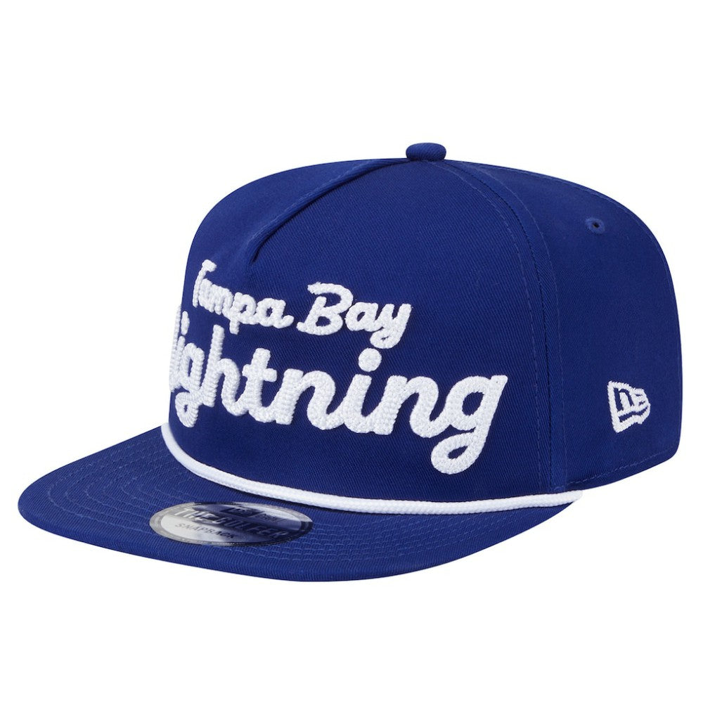 Tampa Bay Lightning New Era Team Text Golfer Adjustable Hat