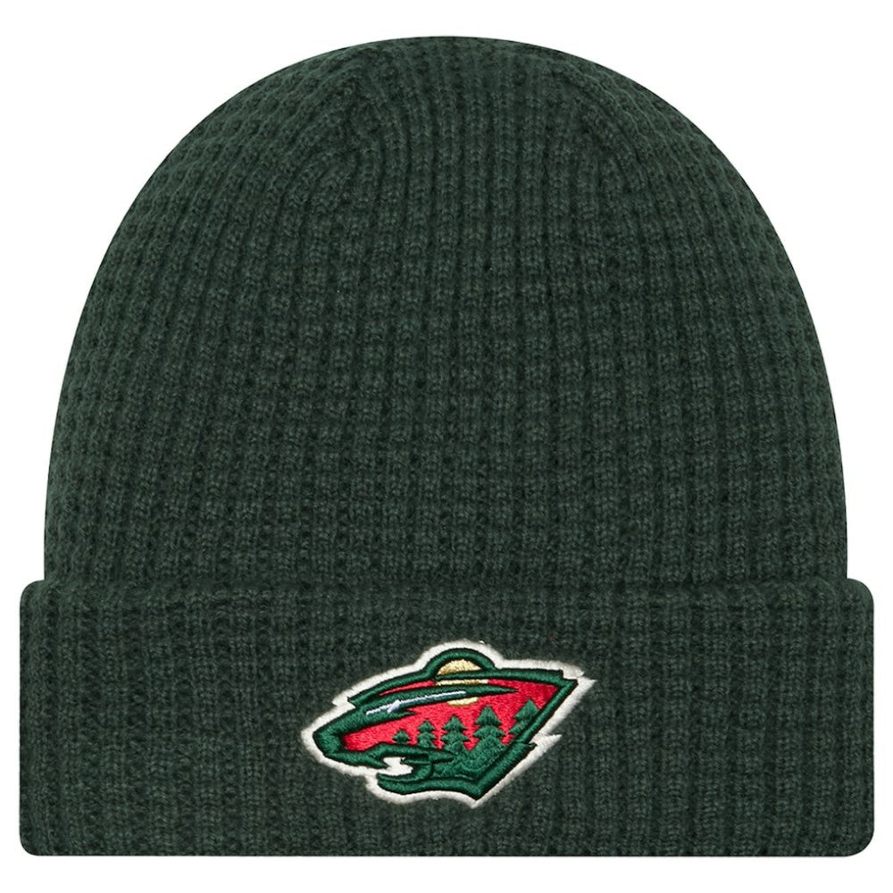Minnesota Wild New Era Waffle Cuffed Knit Hat