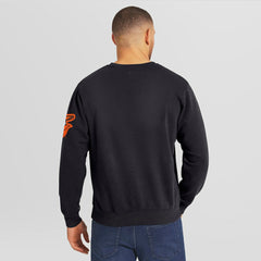 Baltimore Orioles Darius Rucker Collection Washed Crew Neck Pullover Sweatshirt - Black