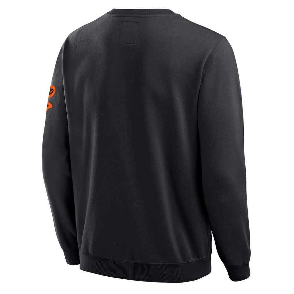 Baltimore Orioles Darius Rucker Collection Washed Crew Neck Pullover Sweatshirt - Black