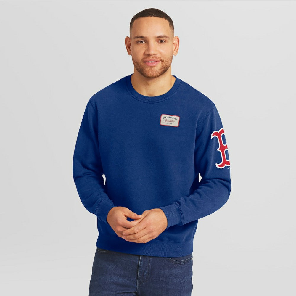 Boston Red Sox Darius Rucker Collection Washed Crew Neck Pullover Sweatshirt - Navy